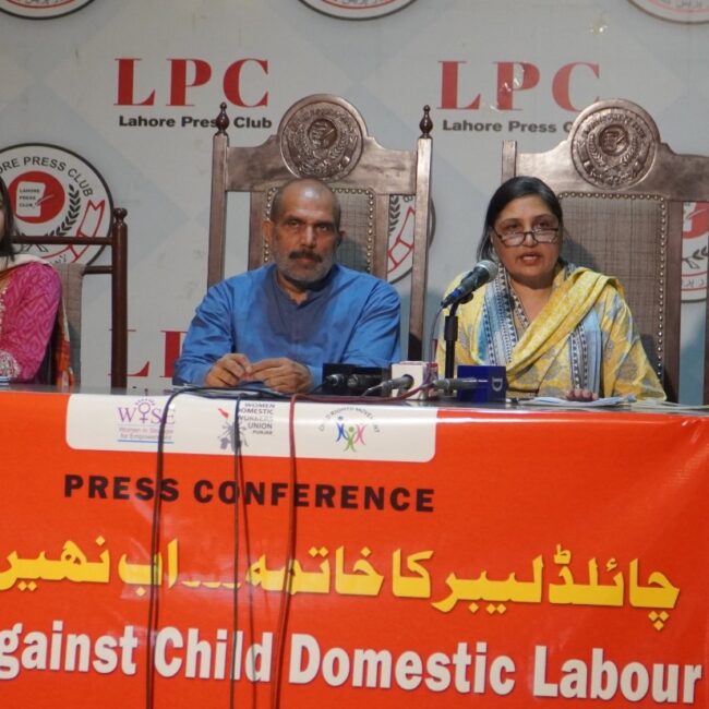 WISE Press conference to decry heinous crimes against child domestic workers