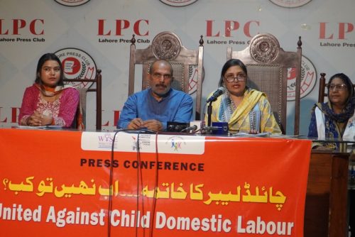 WISE Press conference to decry heinous crimes against child domestic workers